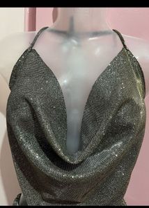 Sparkling Halter Neck Party Top