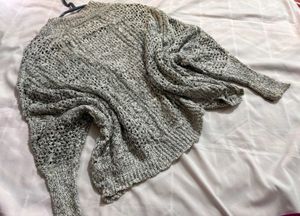 🎁Boho Gray Knit Cardigan R