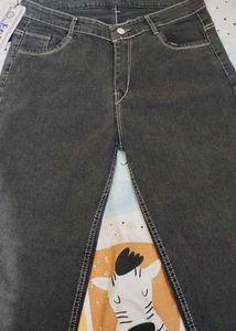 Classic Grey Denim Jeans