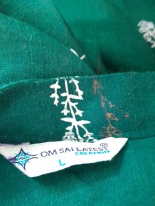 Green Printed Kurta (Women's)