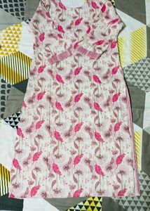 Floral Print Kurta Set with Dupatta