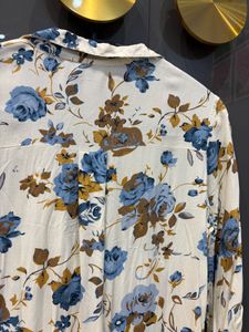 Floral Print Button-Up Shirt