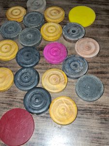 Vintage Checkers Game Pieces