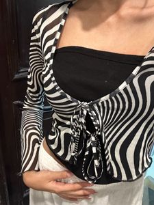 Sheer zebra print shrug hnm 🎱🖇️