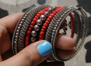 Pack of 3-Boho Beaded Charm Bracelet Set
