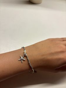 Starfish bracelet with Pearl Accent