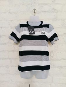 Striped Graphic Tee