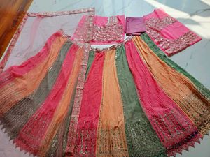 Designer Lehenga Choli Set unsteached