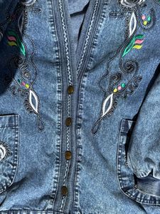 Vintage Embellished Denim Jacket