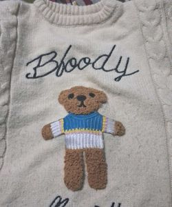 Cute Teddy Bear Knit Sweater