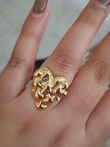 Gold Flower Statement Ring
