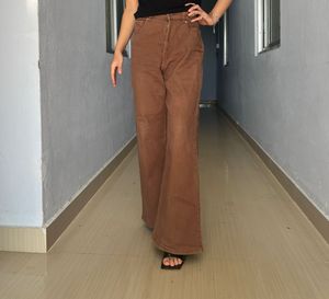 Black Pink Jennie Kim Style Brown Jeans