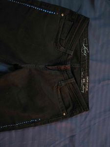Levis Black Embellished Skinny Jeans