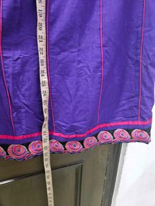 Purple Embroidered Kurta