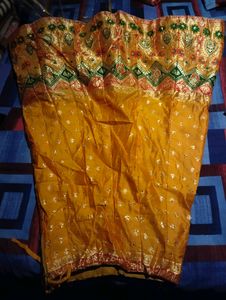 Yellow Party Wear Lengha