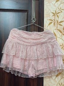 Delicate Pink Lace Skirt