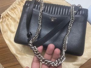 Original Da Milano leather Black Quilted Handbag