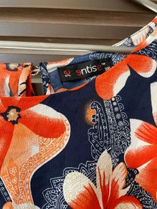Floral Print Blouse Stylish Sleeve
