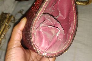 Maroon Party Wear Hand Bag