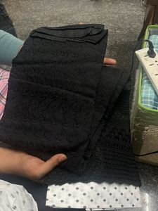 Black &amp; White Dress Material pure cotton