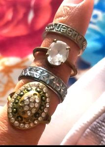 Beautiful Latkan Rings💍 and Goad pandle , rudraks