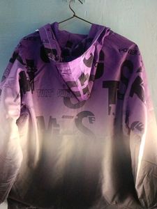 Gradient Print Hooded Jacket