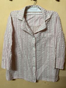 Pink Striped Shirt