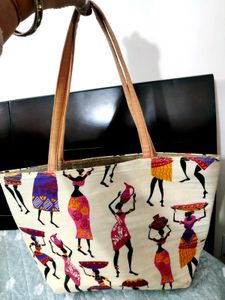 Stylish Tote Bag with Tribal Print✨
