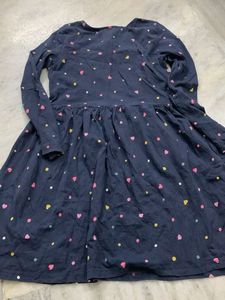 H&amp;M Cute Navy Heart Print Dress