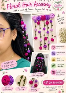 Handmade Crochet Floral Hair Accessory