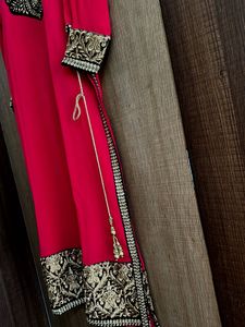 Elegant Pink Kurta with Embellishments