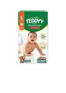 Teddyy Easy Pant Diaper (L, 9-14 Kg,56 Pieces)