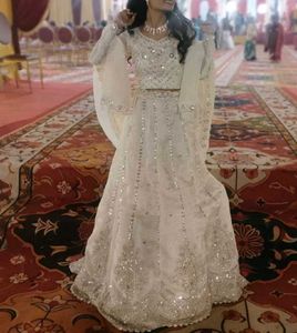 White Embellished Lehenga Choli