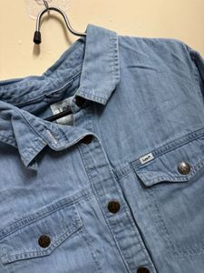 Light Blue Denim Shirt Dress