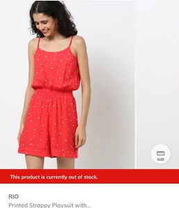 Red Anchor Print Jumpsuit