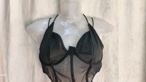 Sheer Mesh Corset Top
