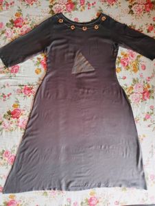 Women A-line Grey Kurti