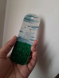 Two 2️⃣Hand-Painted Landscape bookmark
