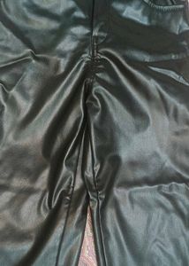 Black Faux Leather Pants