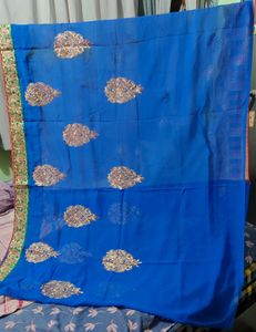 Blue Partywear Saree
