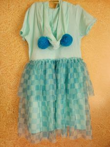 Cute Girls' Graphic Tulle Dress