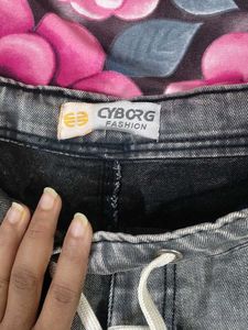 Stylish Grey Denim Shorts