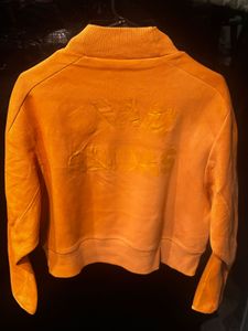 Orange Adidas Cropped Sweatshirt