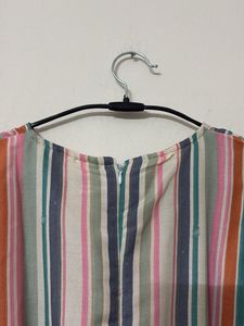 Striped Sleeveless Jump Suit