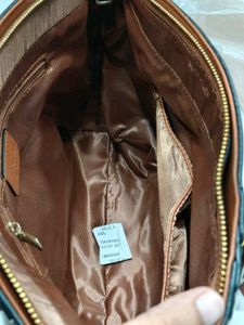COACH SIGNATURE CANVAS SATCHEL SHOULDER BAG*