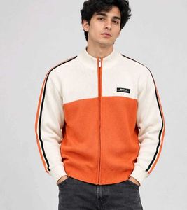 Reebok Colorblock Zip-Up Sweater