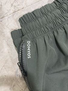 Olive Green Cargo Pants with Zipper Pockets