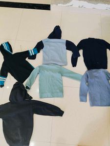 6 Kids Hoodies and Sweaters Bundle