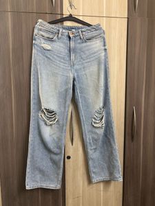 30 H&amp;M RIBBED HIGh waist jeans
