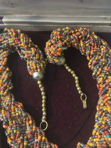 Multi-color Beaded Statement Necklace